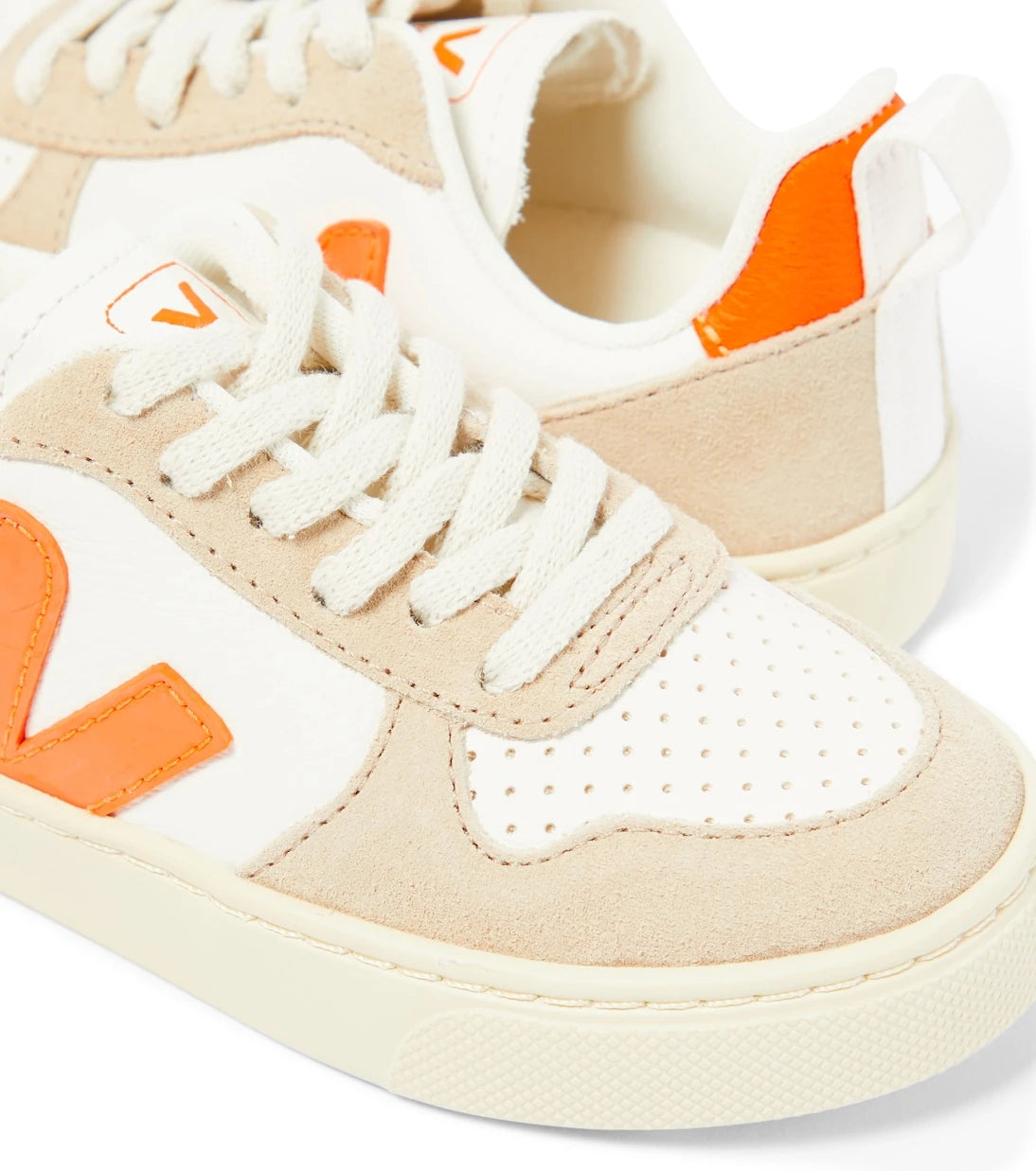 Veja Kids - V-10 leather sneakers