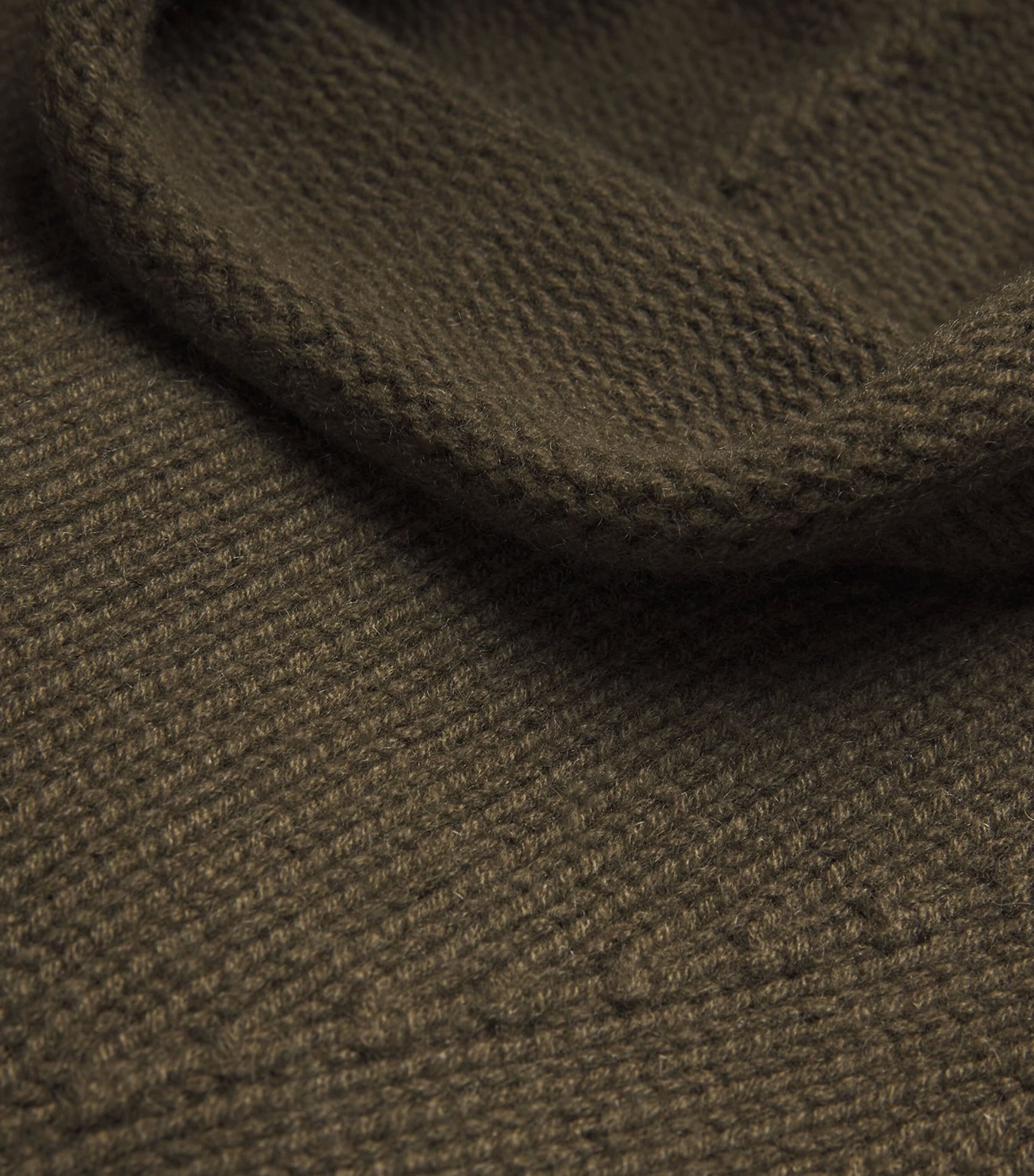 Green Cashmere Rollneck Sweater Vest