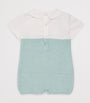 Cotton Knitted Cauce Playsuit (1-24 Months)