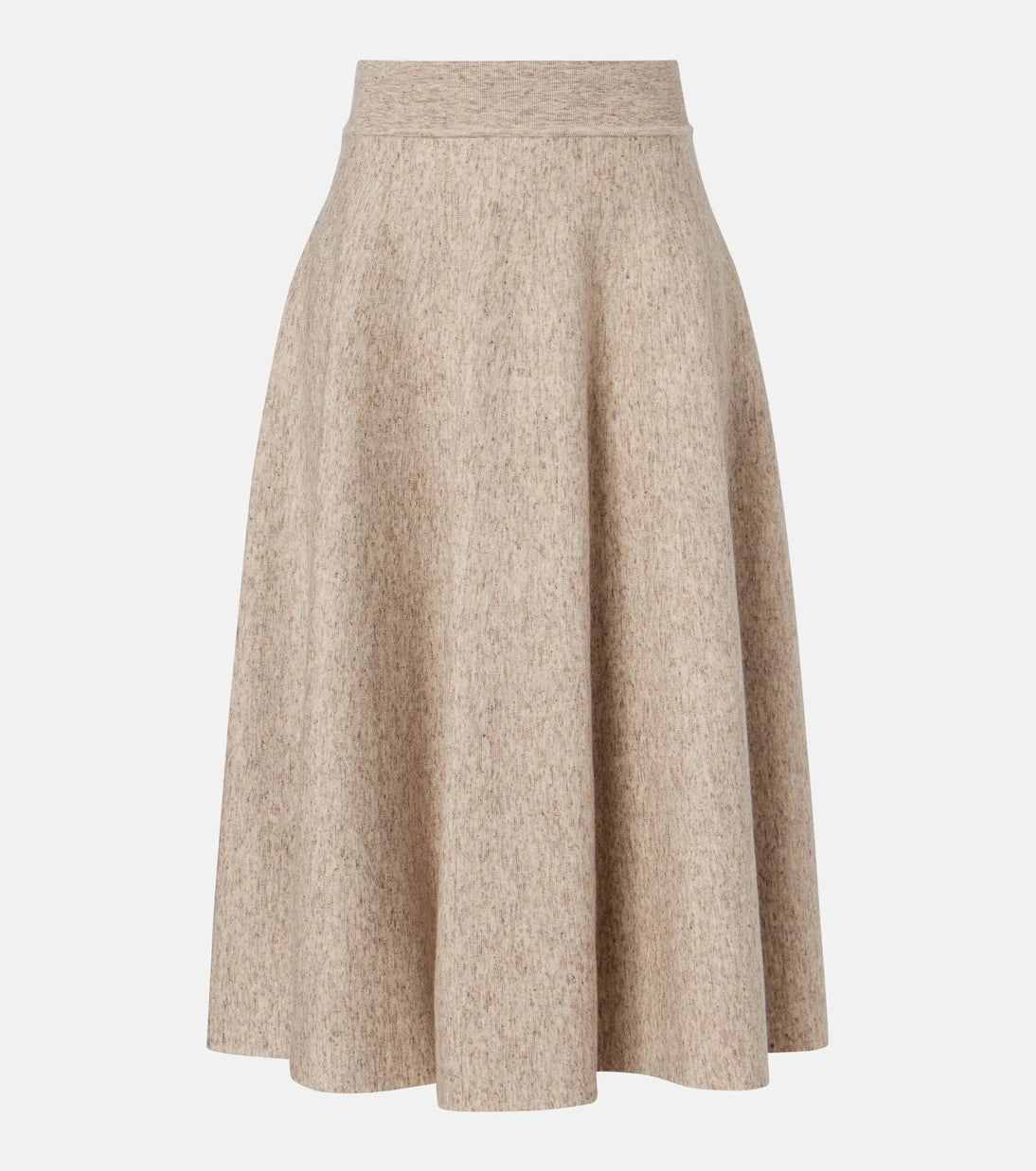 Loro Piana - Cashmere, wool, and linen midi skirt