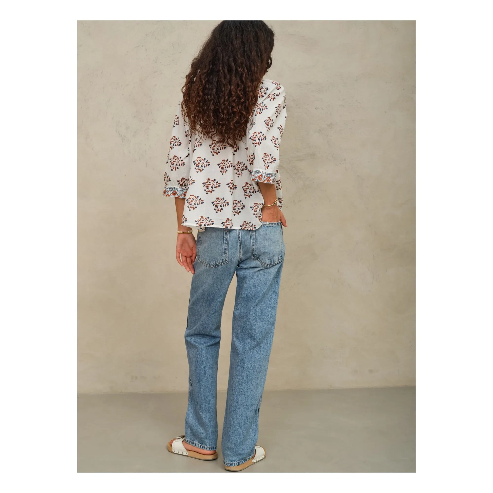 M.A.B.E. - Stella Cotton blouse | Ecru