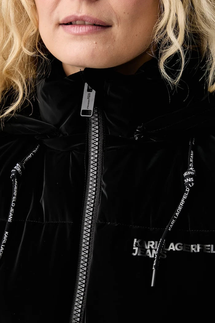 Karl Lagerfeld Jeans Kapüşonlu Kadın Yeleği