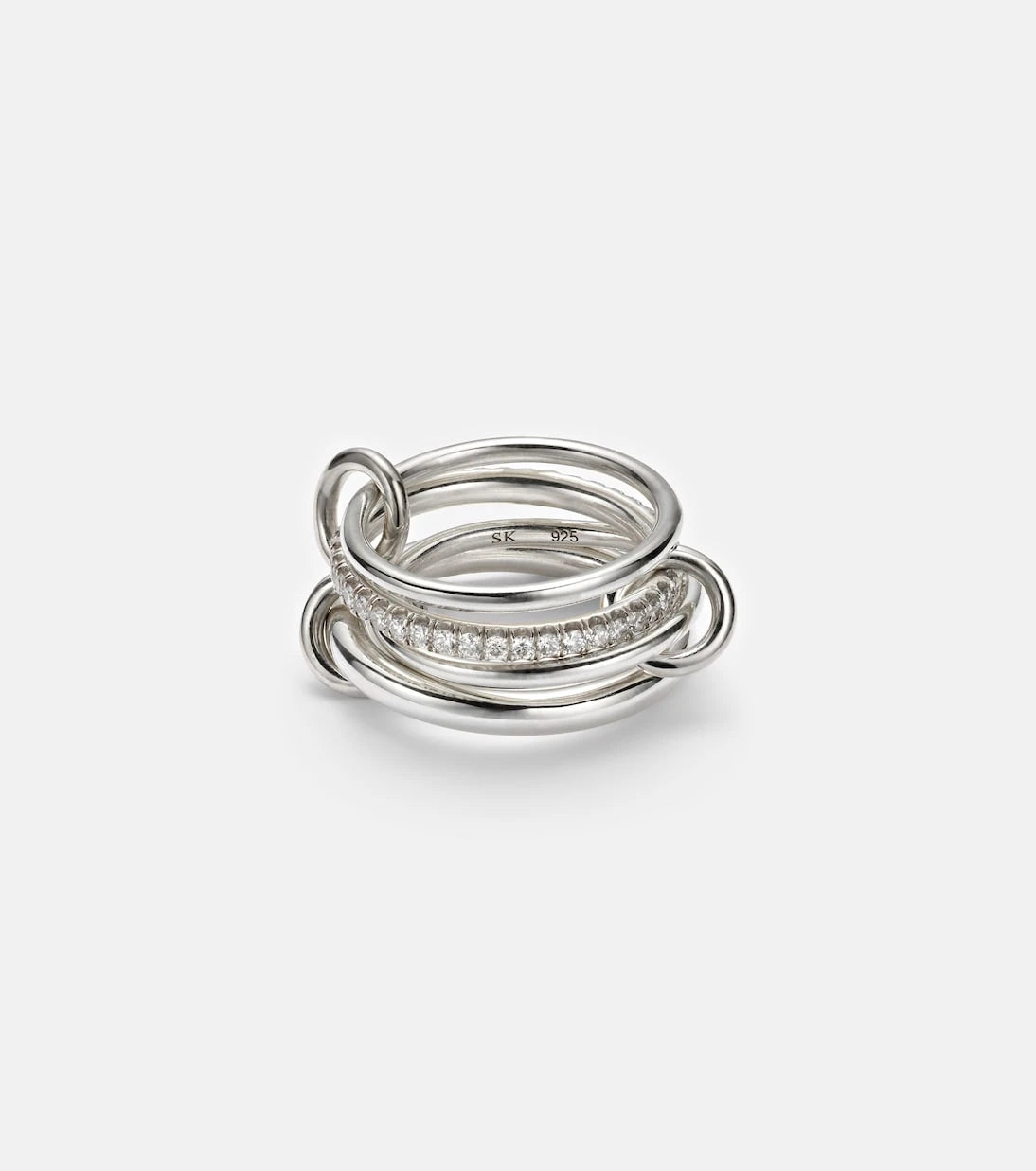 Spinelli Kilcollin - Nimbus sterling silver ring with diamonds