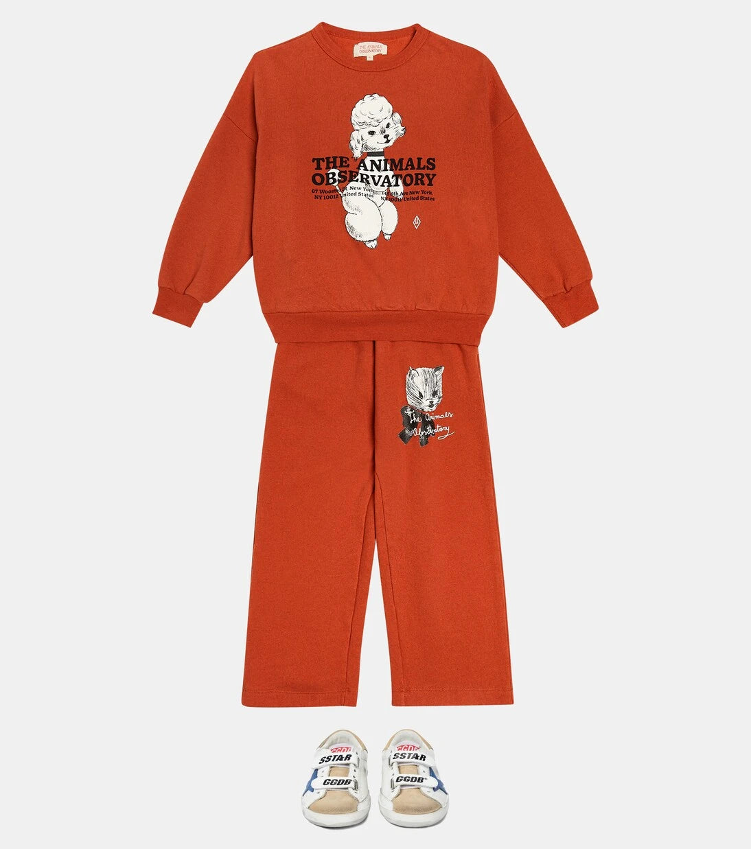 The Animals Observatory - Big Bear printed cotton sweatshirt