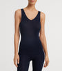 Navy Woolen Silk Tank Top