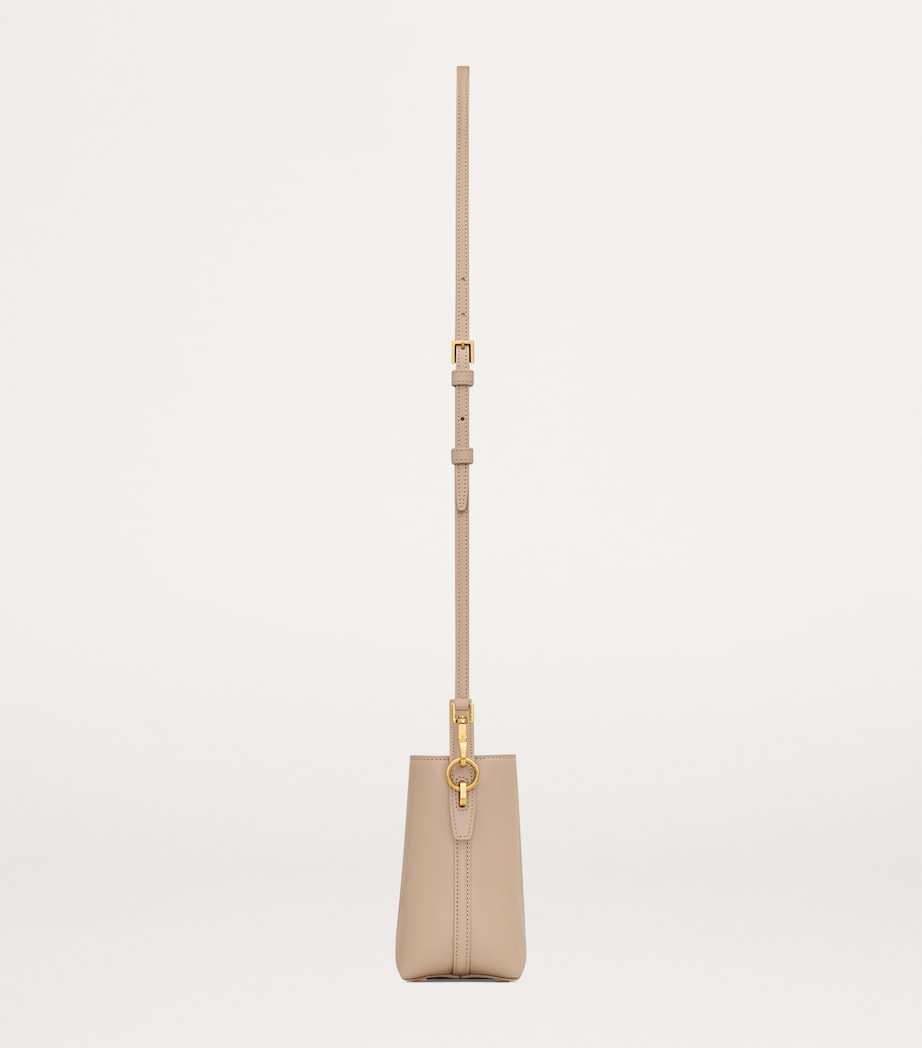 Beige Mini Calfskin Le 37 Bucket Bag