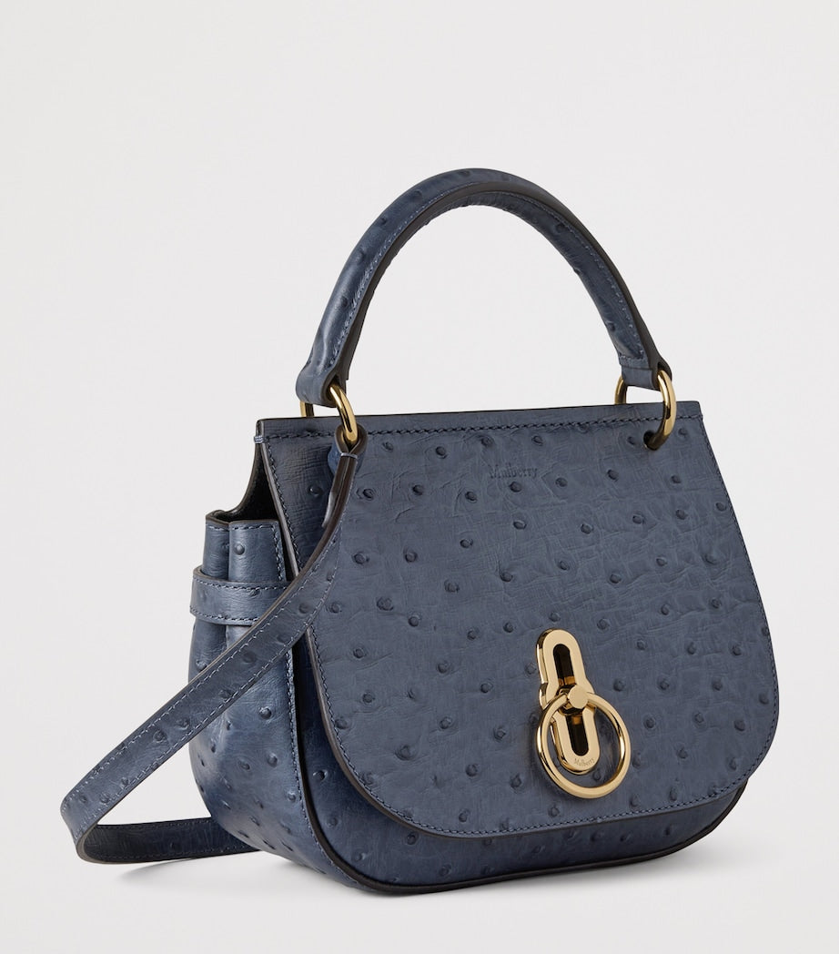 Small Leather Amberley Satchel Top-Handle Bag