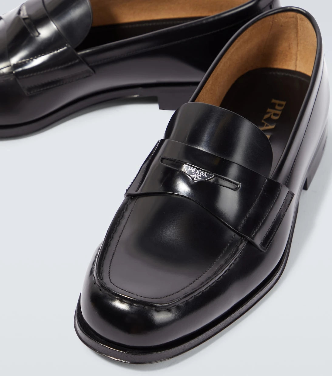 Prada - Leather loafers