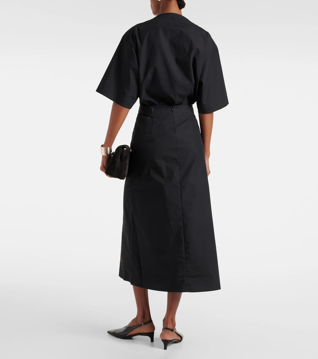 Toteme - Cotton midi skirt