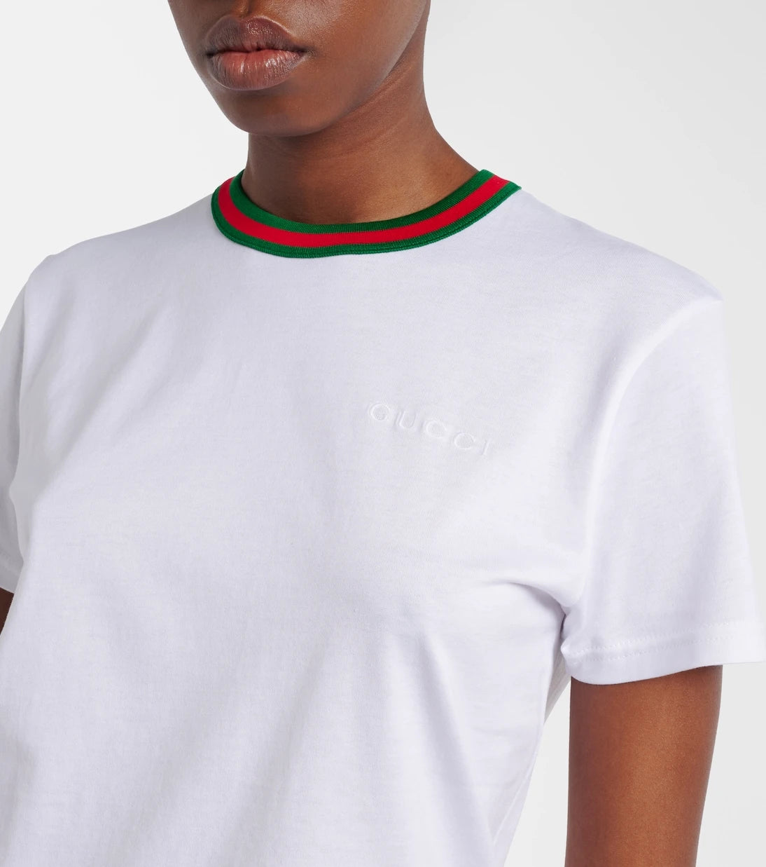 Gucci - Webstripe cotton jersey T-shirt
