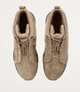 Zegna Suede Triple Stitch High-Top Sneakers