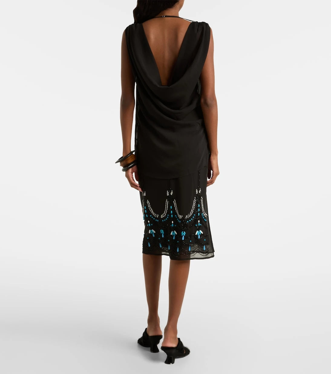 Xu Zhi - Beaded jersey top