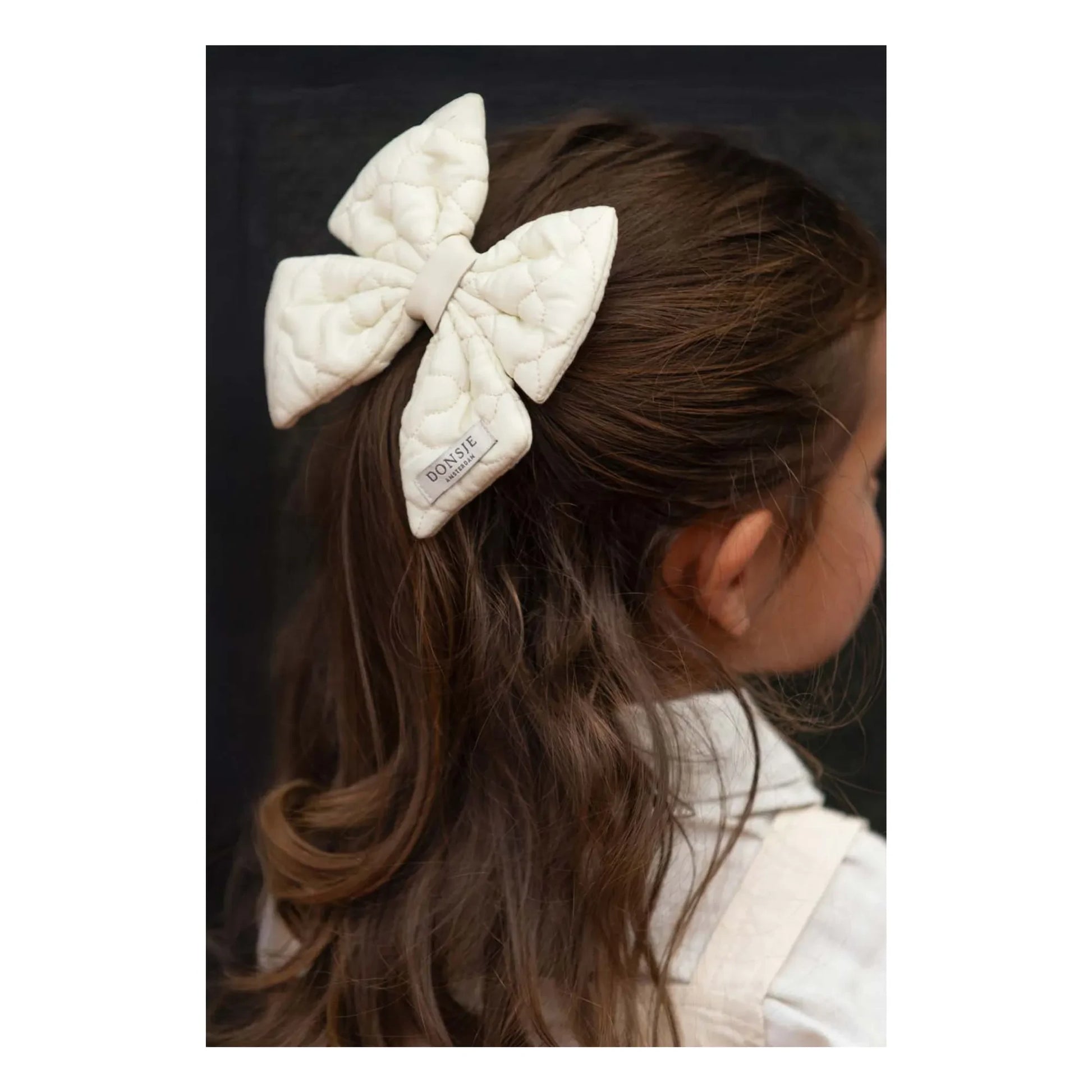 Donsje - Klasina Bow hair slide | Ivory