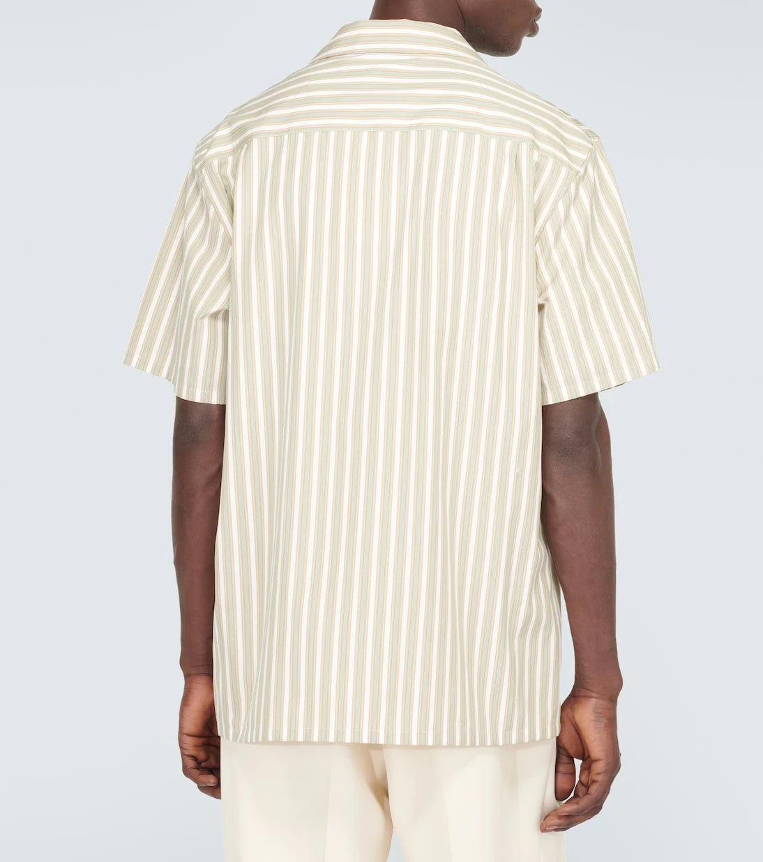 Lanvin - Striped cotton bowling shirt