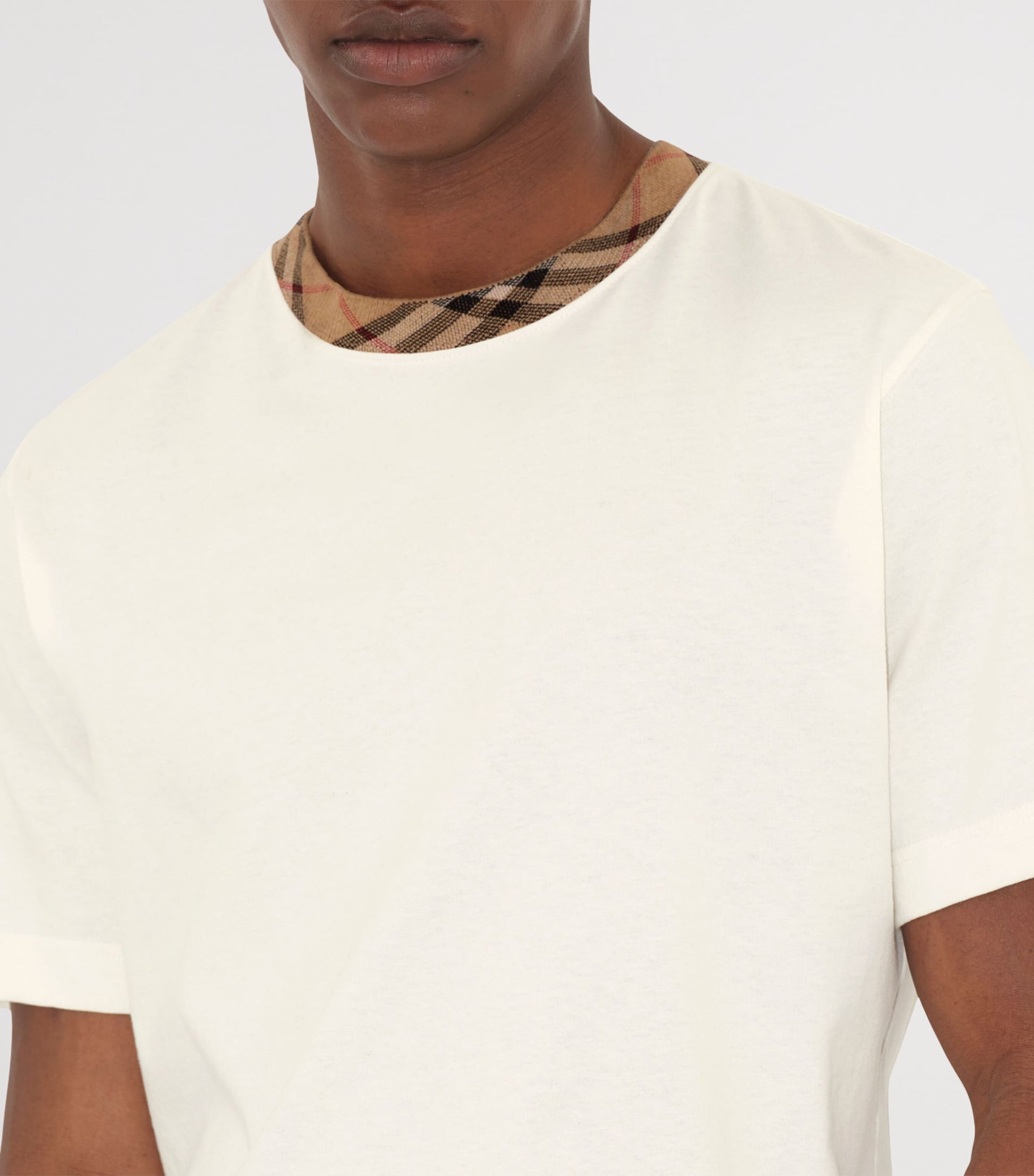 Burberry Check-Trim T-Shirt