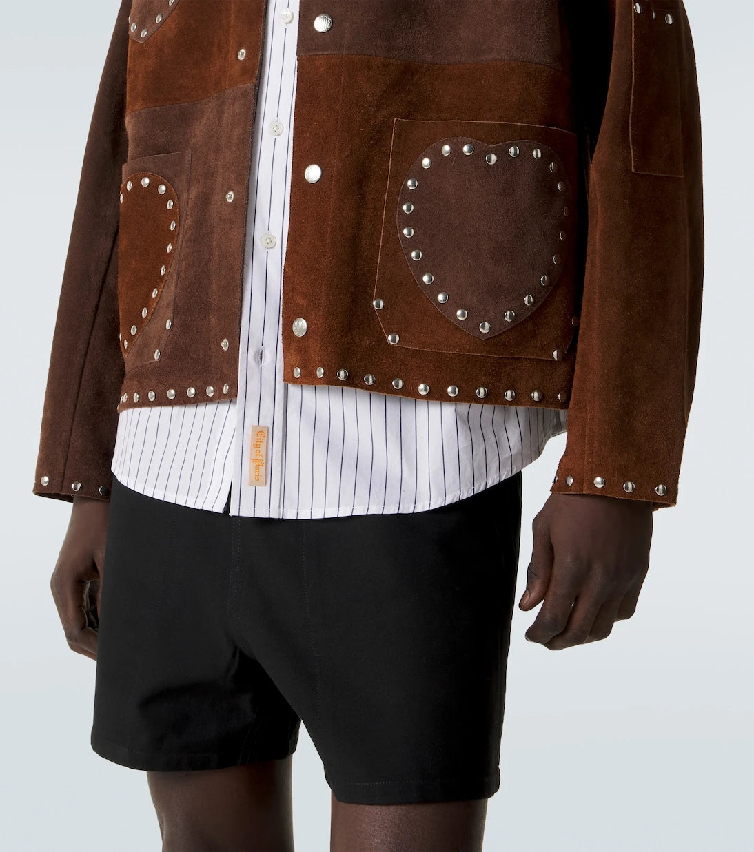 Bode - Studded suede jacket