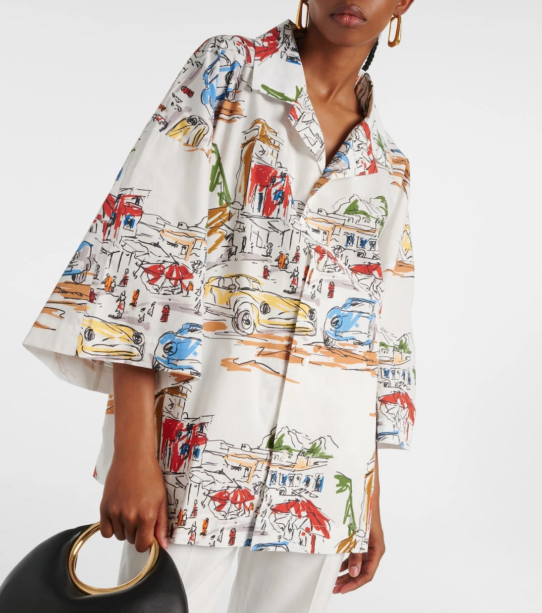 Jacquemus - Casaco printed cotton bowling shirt