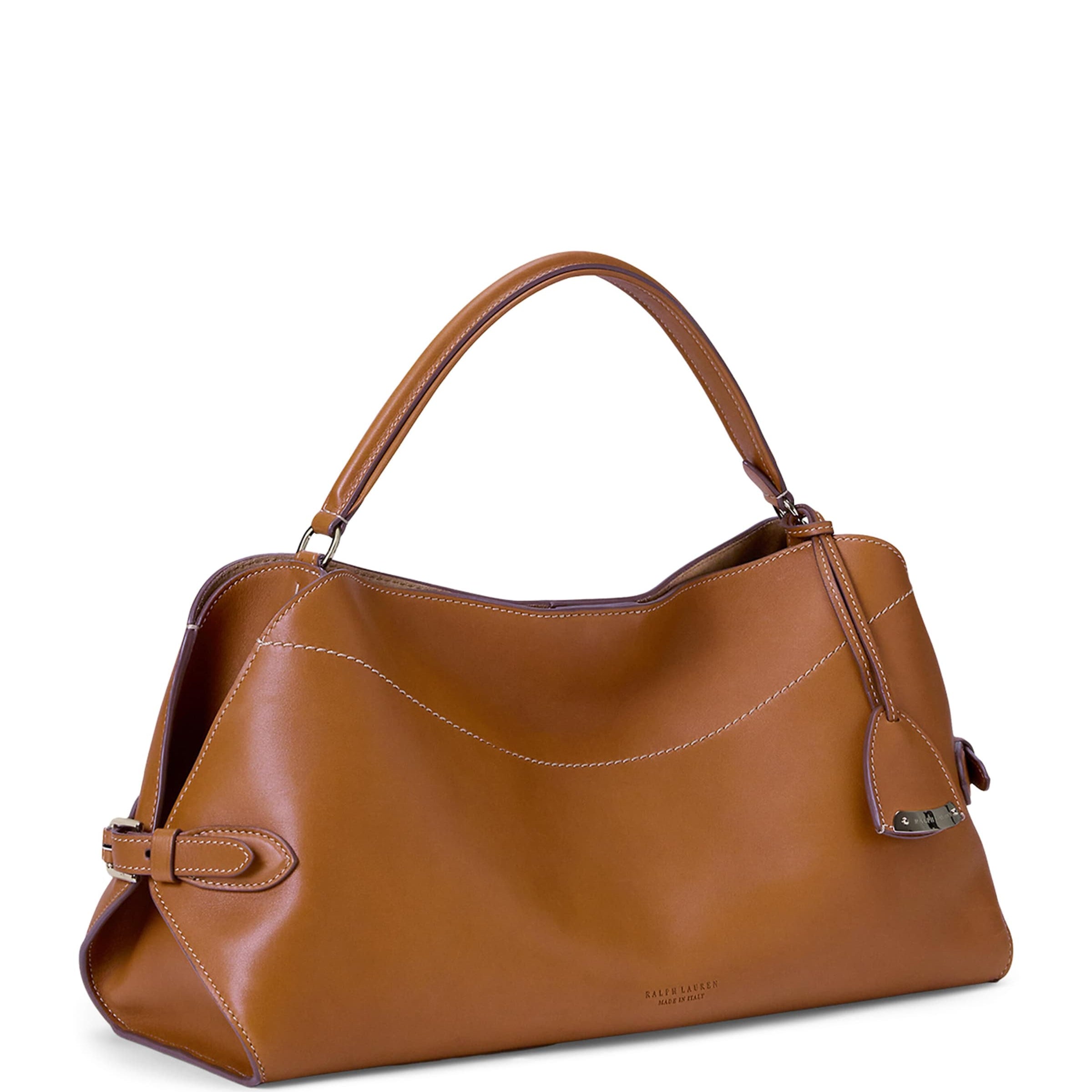 Ralph Lauren Collection Gold Leather RL 888 Top Handle Bag