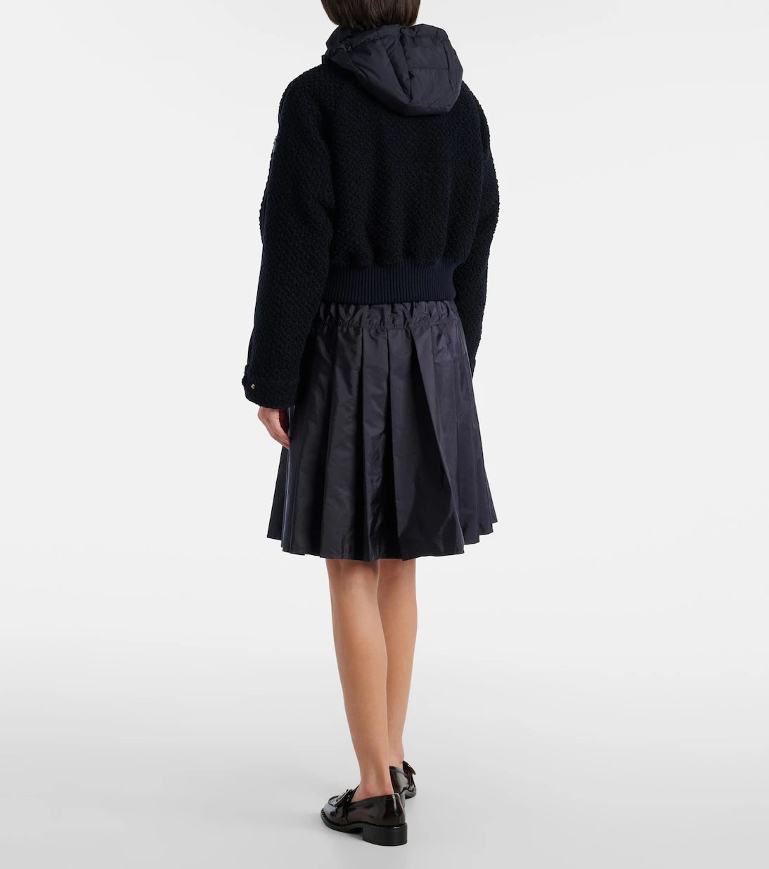Moncler - Hooded virgin wool down jacket
