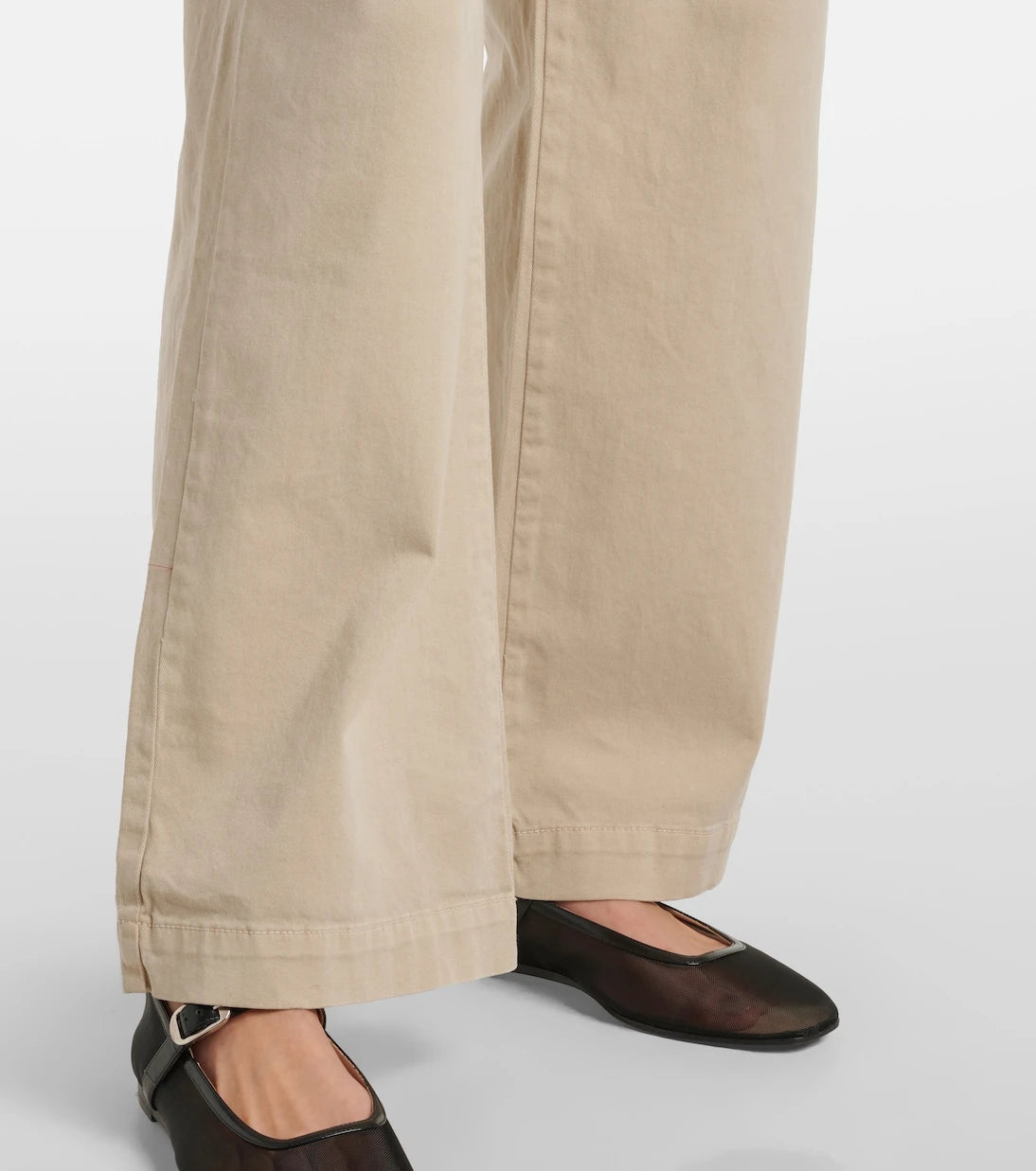 Velvet - Naya cotton-blend twill straight pants