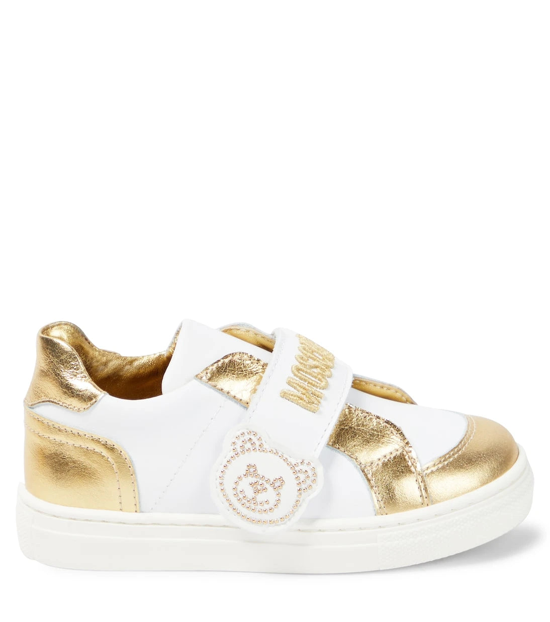 Moschino Kids - أحذية رياضية جلدية