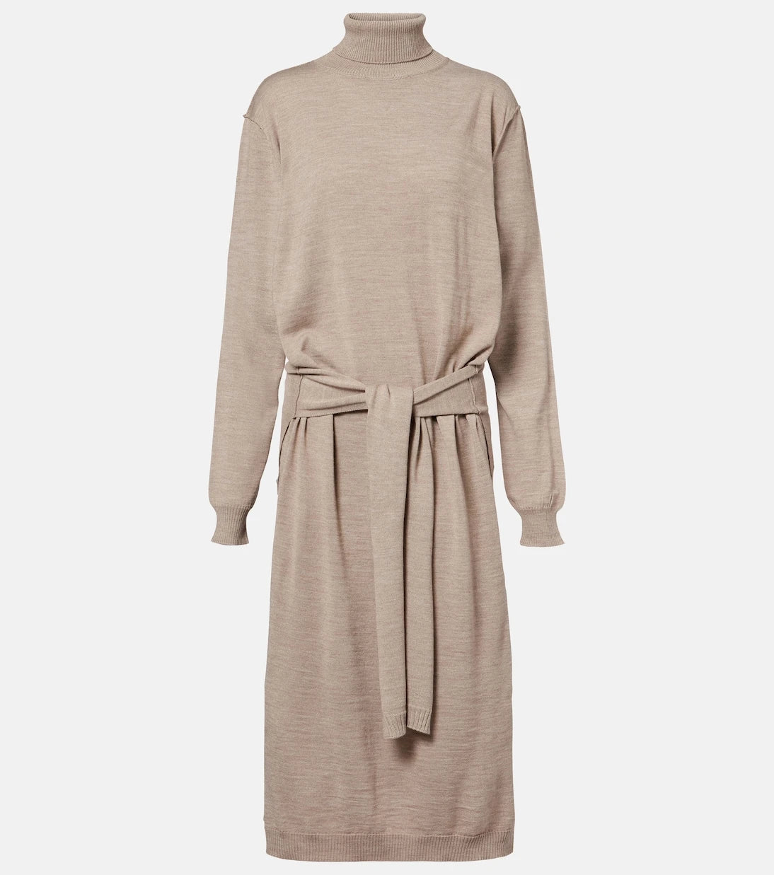 Lemaire - Trompe l'œil wool-blend midi dress