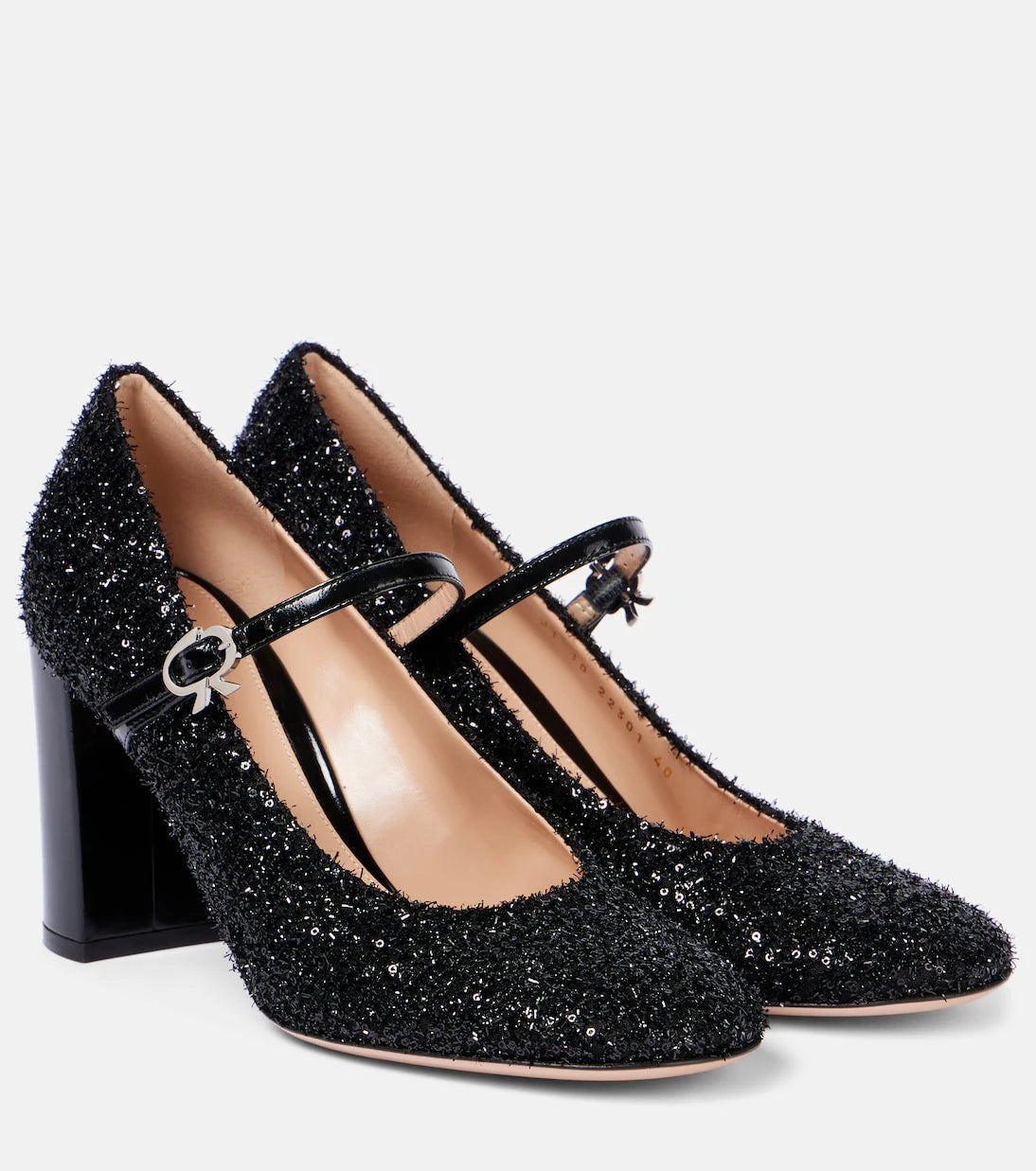 Gianvito Rossi - حذاء بكعب عالٍ من الكانفاس