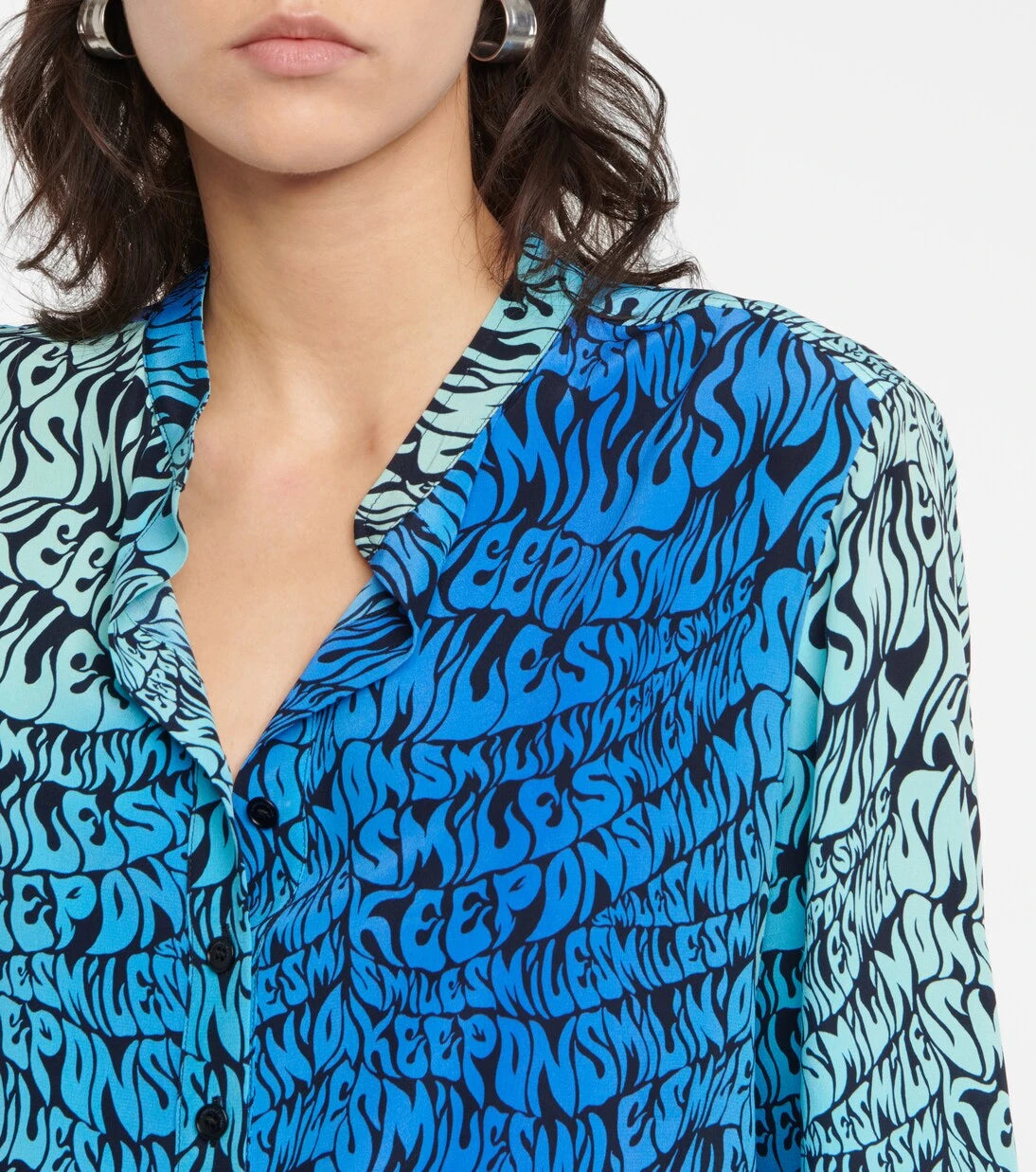 Stella McCartney - Printed silk blouse