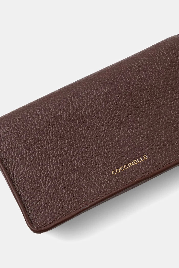 Coccinelle kadın deri clutch