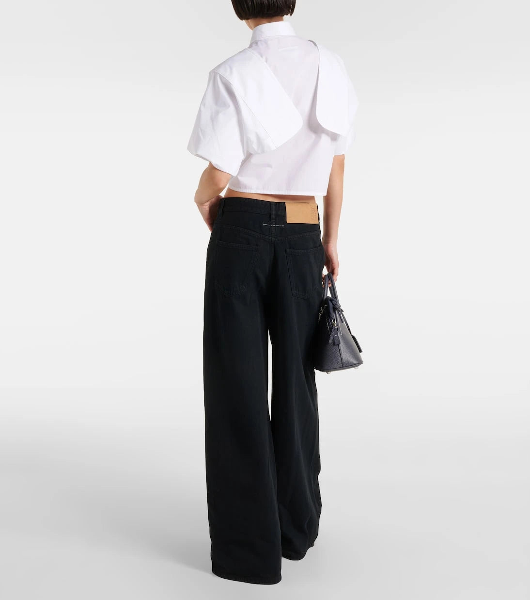 MM6 Maison Margiela - Cotton cropped shirt