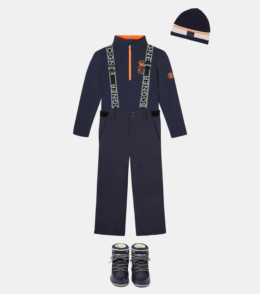 Bogner Kids - Benno printed half-zip technical top