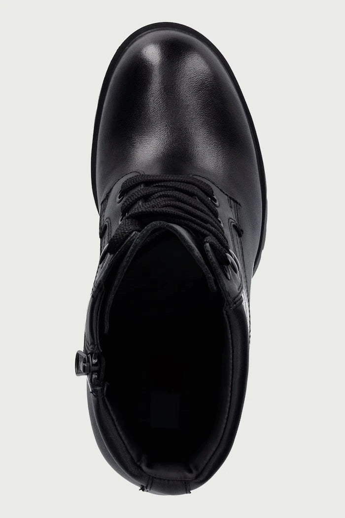 Deri Kadın Yüksek Topuklu Botlar TJW LACE UP HIGH HEEL BOOTS