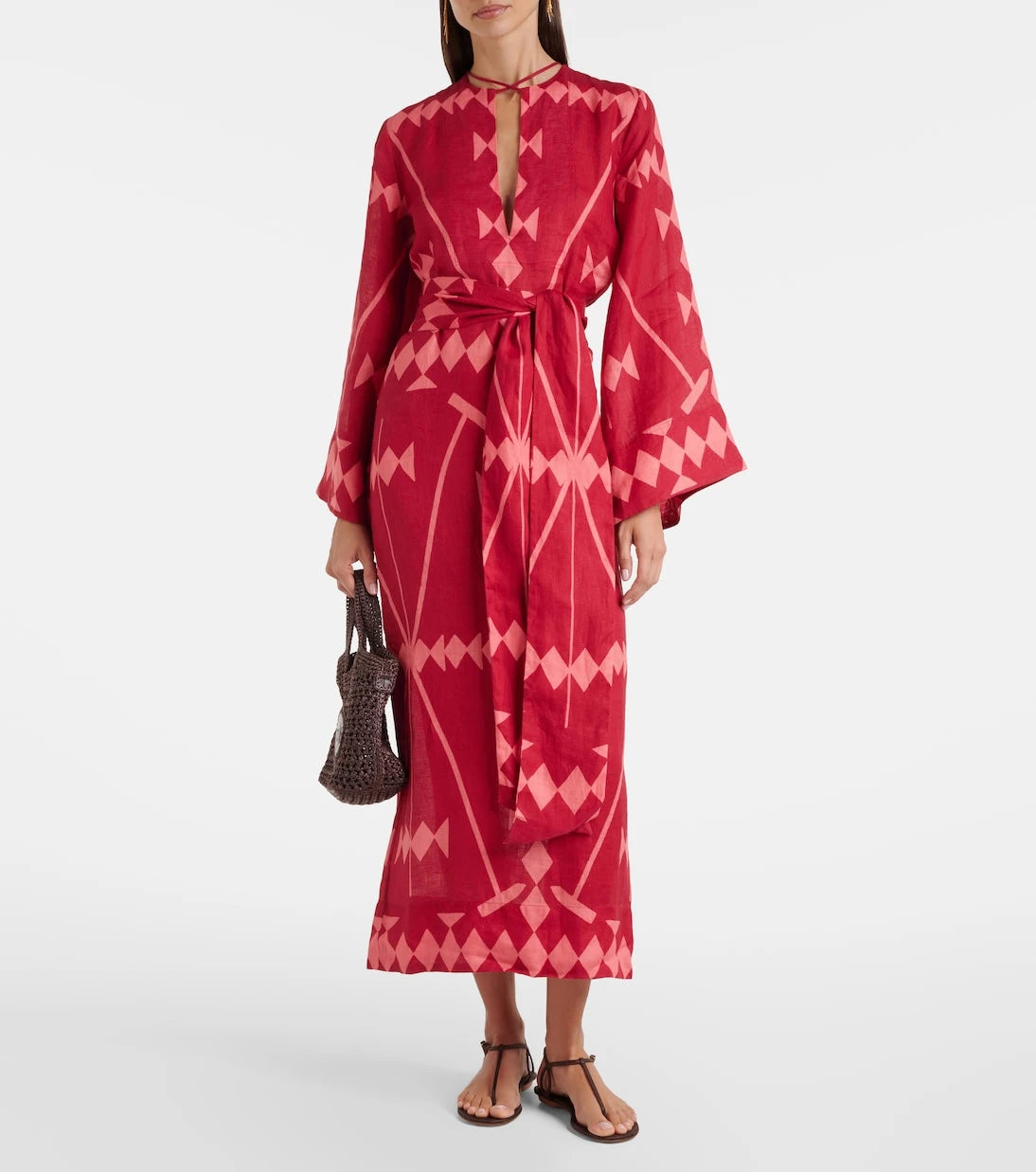 Johanna Ortiz - Printed linen maxi dress