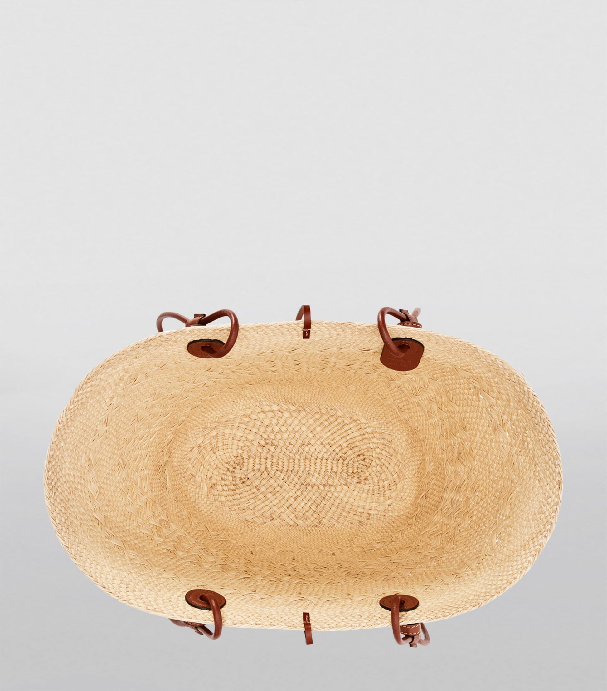 Beige x Paula’s Ibiza Anagram Basket Bag