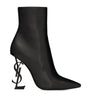 Saint Laurent Black Leather Opyum Boots 110