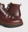 Weekend Max Mara Brown Leather Lace-Up Ankle Boots