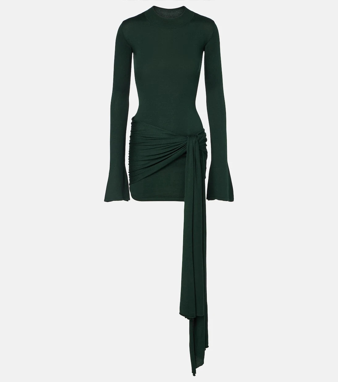 آية ميوز - فستان قصير من مزيج الحرير