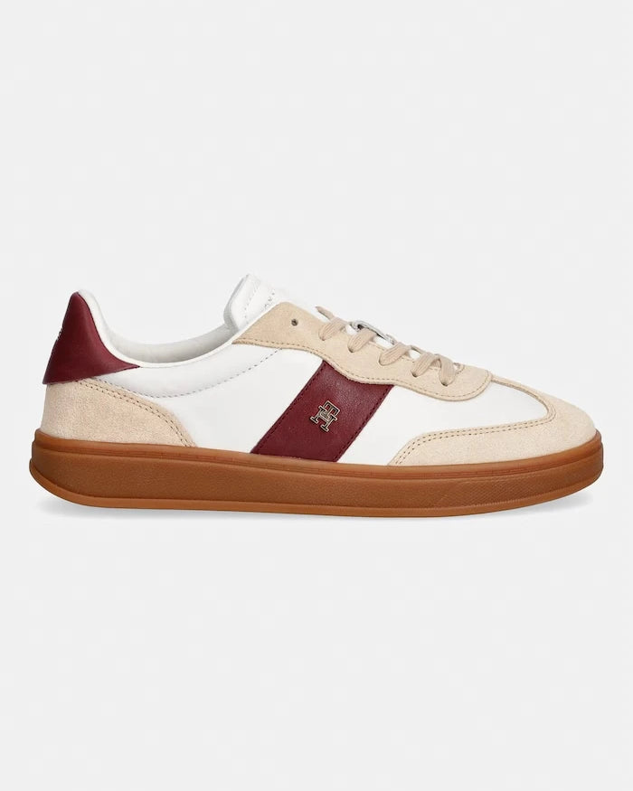 Tommy Hilfiger TH PREMIUM HERITAGE SNEAKER kadın deri spor ayakkabı