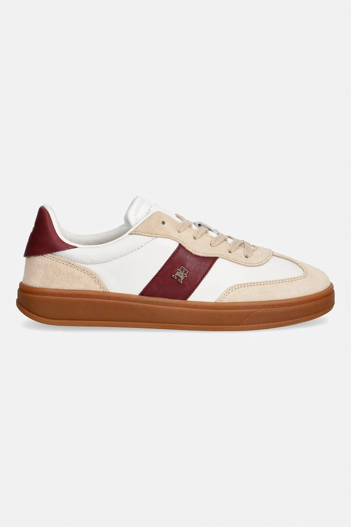 Tommy Hilfiger TH PREMIUM HERITAGE SNEAKER kadın deri spor ayakkabı