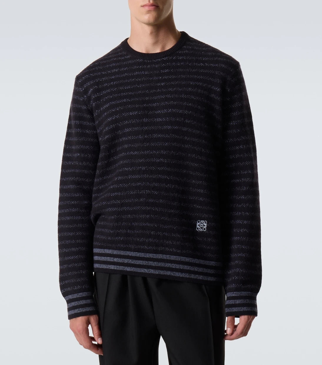Loewe - Anagram striped wool sweater