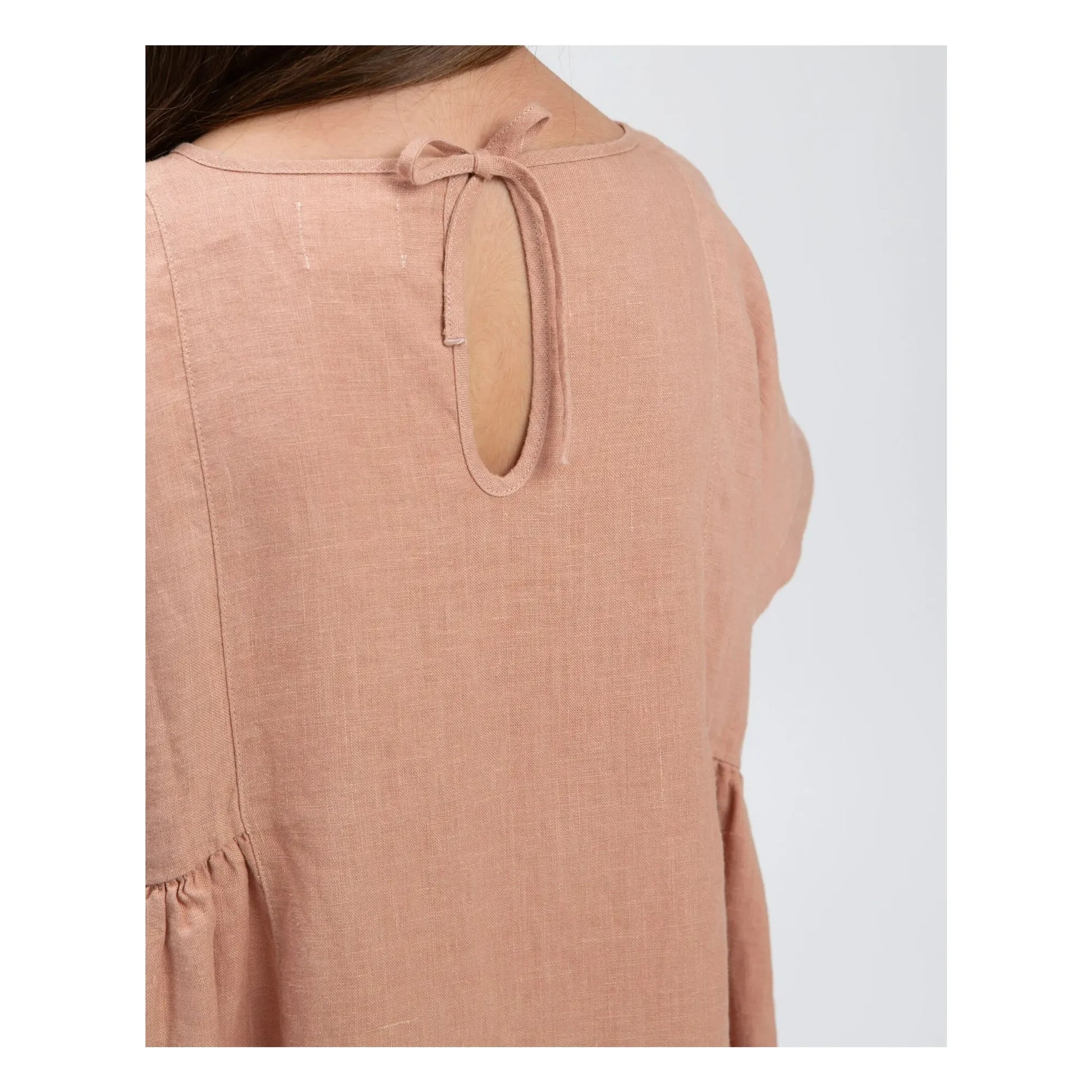 Matona - Linen dress | Dusty Pink