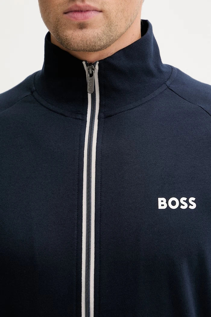 BOSS суичър с цип мъжки от памук Authentic Jacket Z