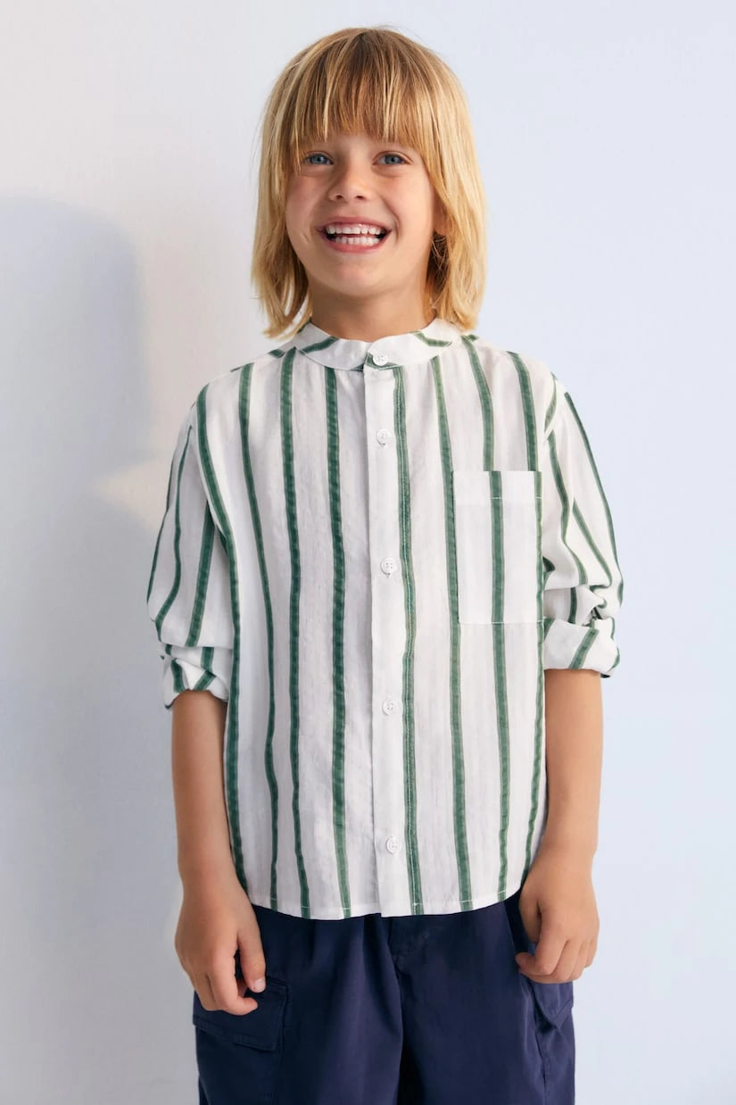 The New Society - Milos striped shirt