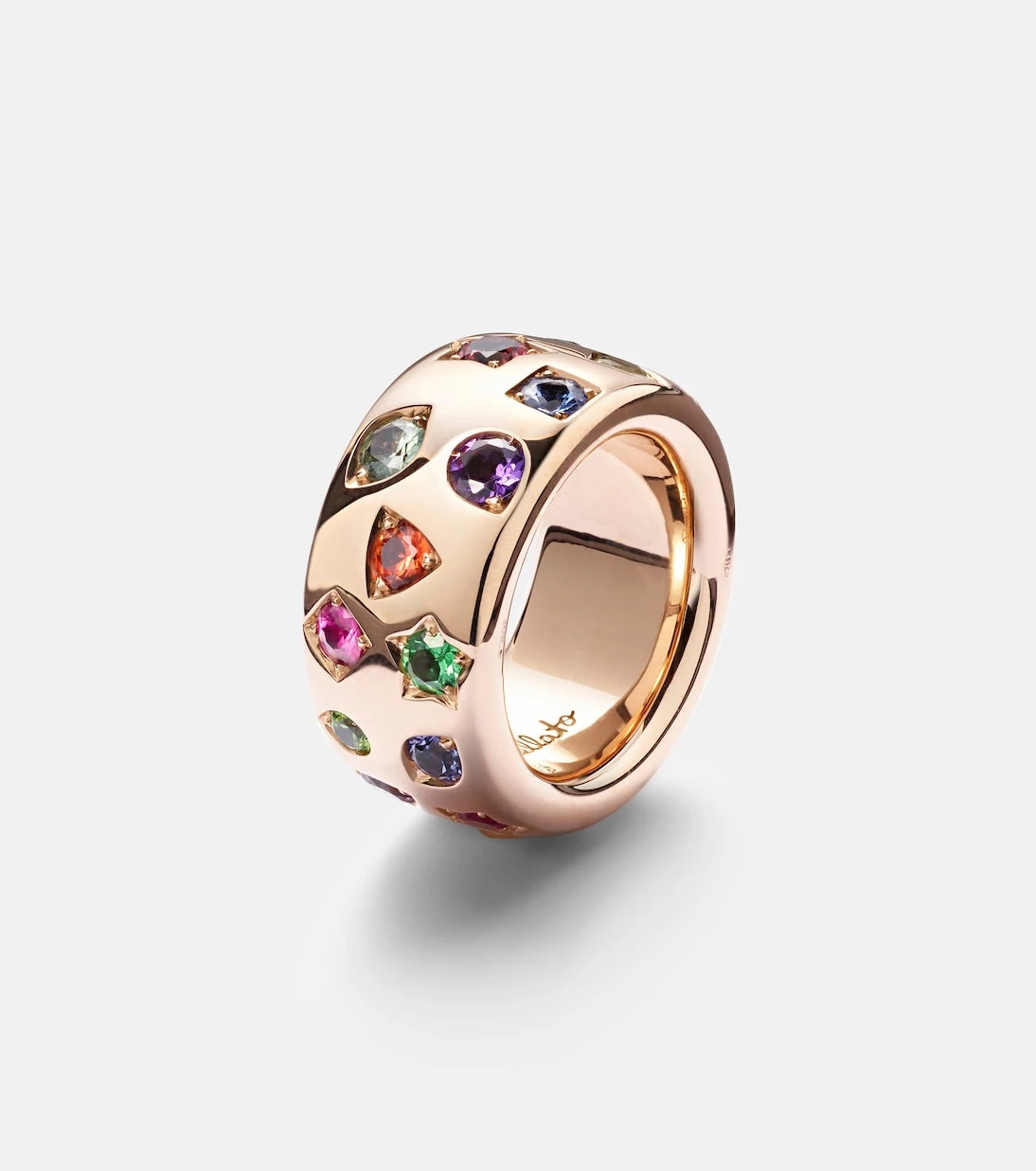 Pomellato - Iconica Large 18kt rose gold ring with gemstones