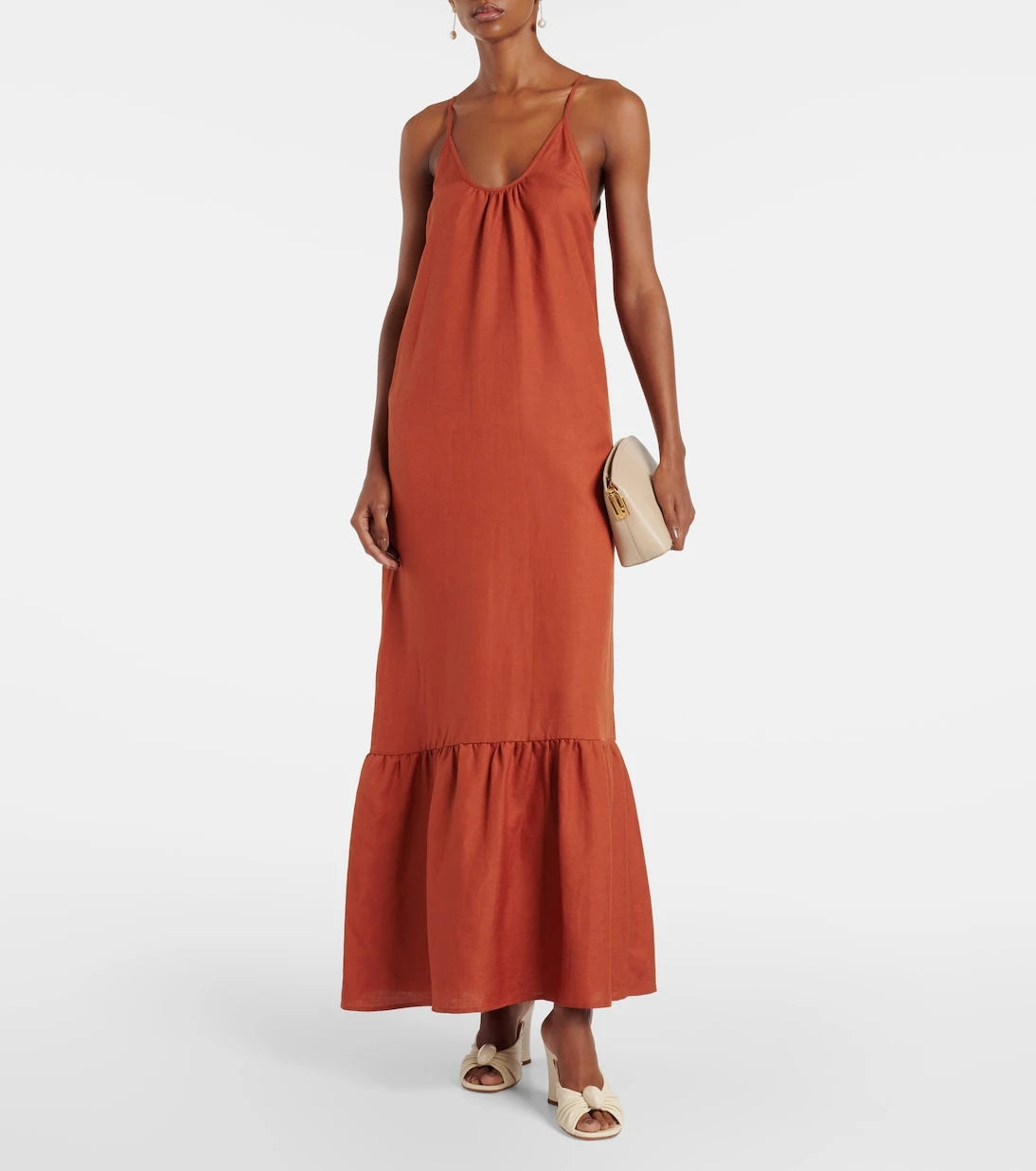 Adriana Degreas - Linen-blend maxi dress