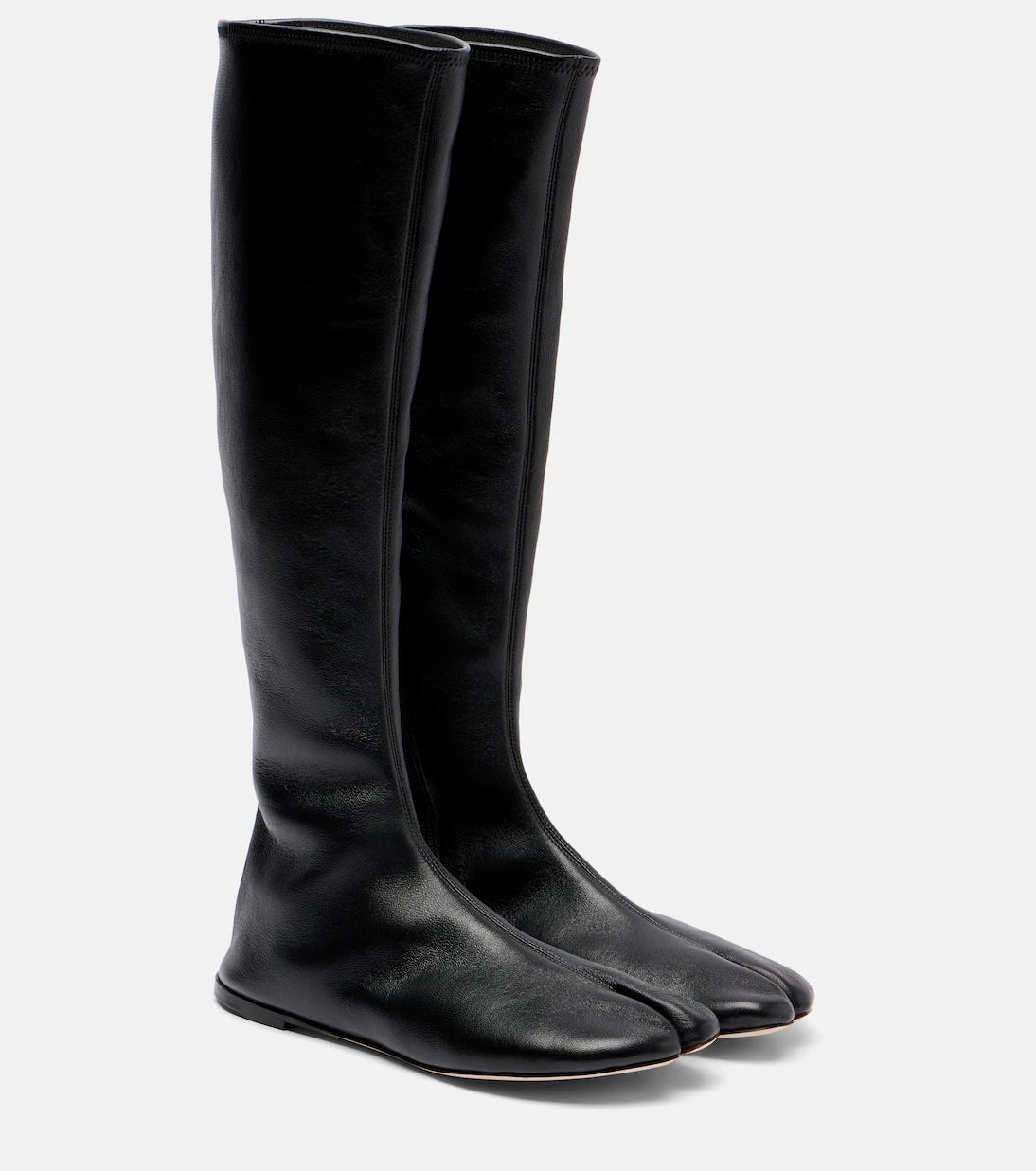 Christen - Tabi leather knee-high boots