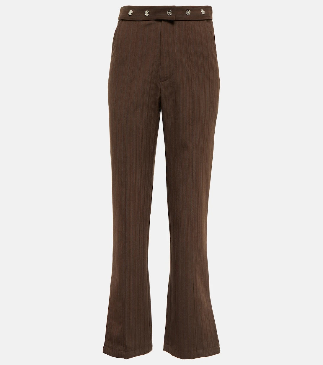 Jacques Wei - High-rise split-hem straight pants