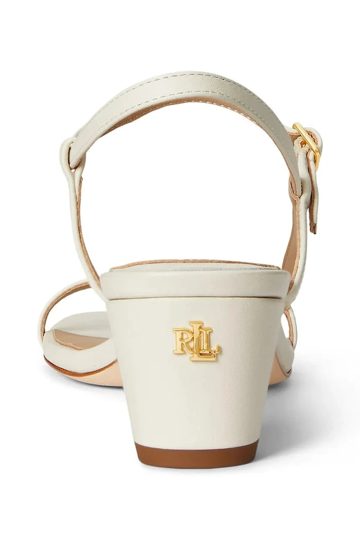 Lauren Ralph Lauren düşük topuklu deri Lainee Md Hl sandalet