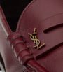 Saint Laurent Burgundy Leather Le Loafers