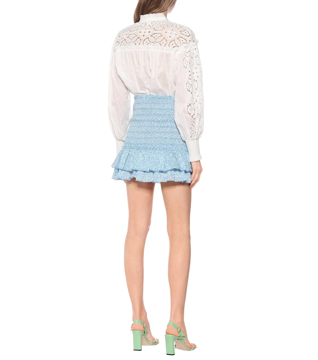 Simkhai - تنورة سيدني القصيرة القطنية بنقشة الزهور